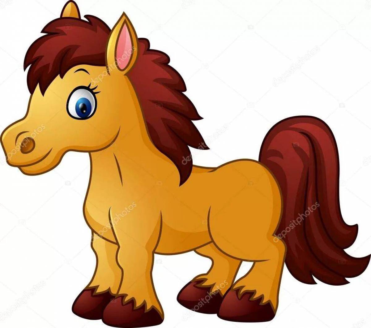 картинки лошадь для детей в детском саду