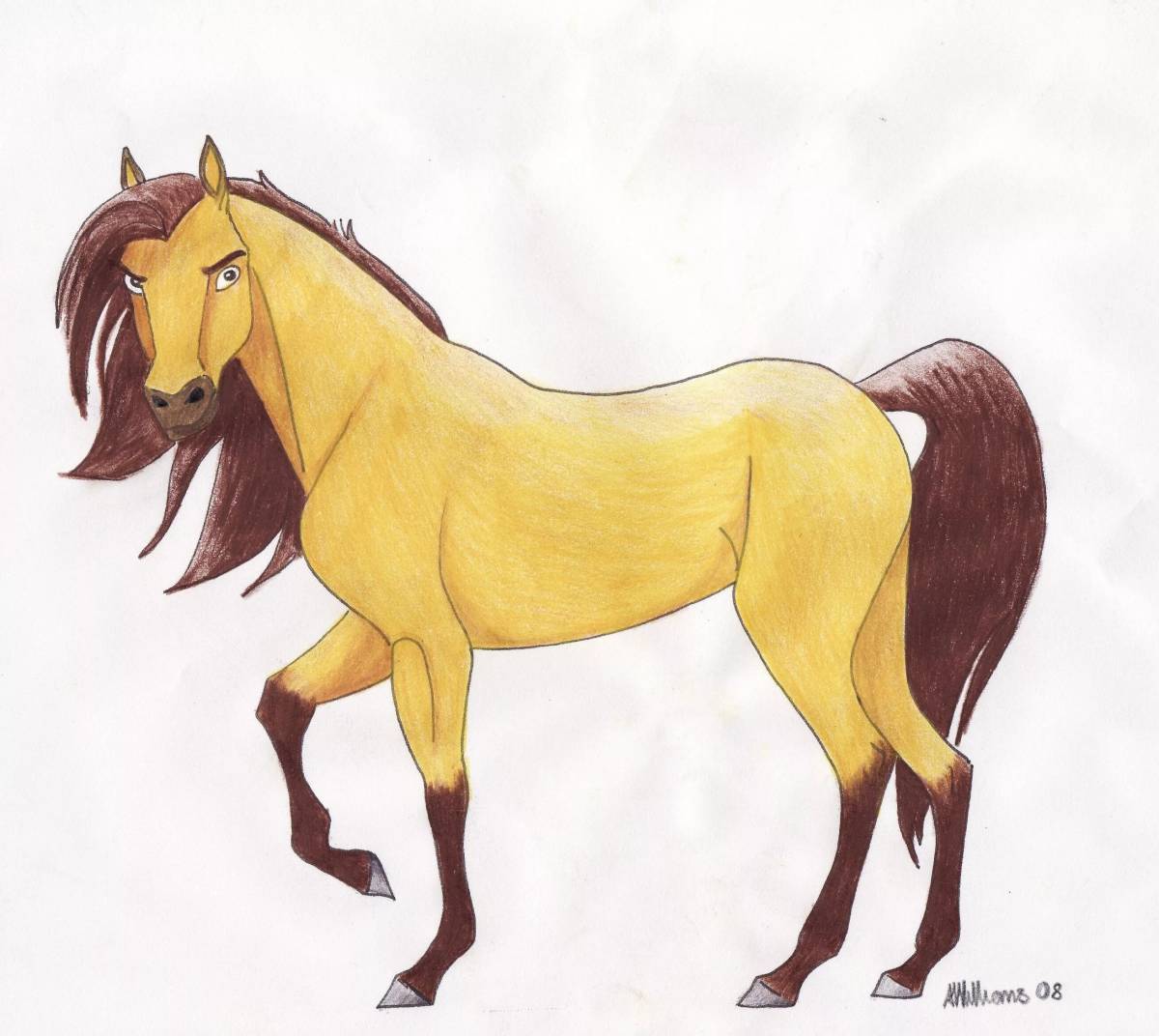Лошадь рисунок #8