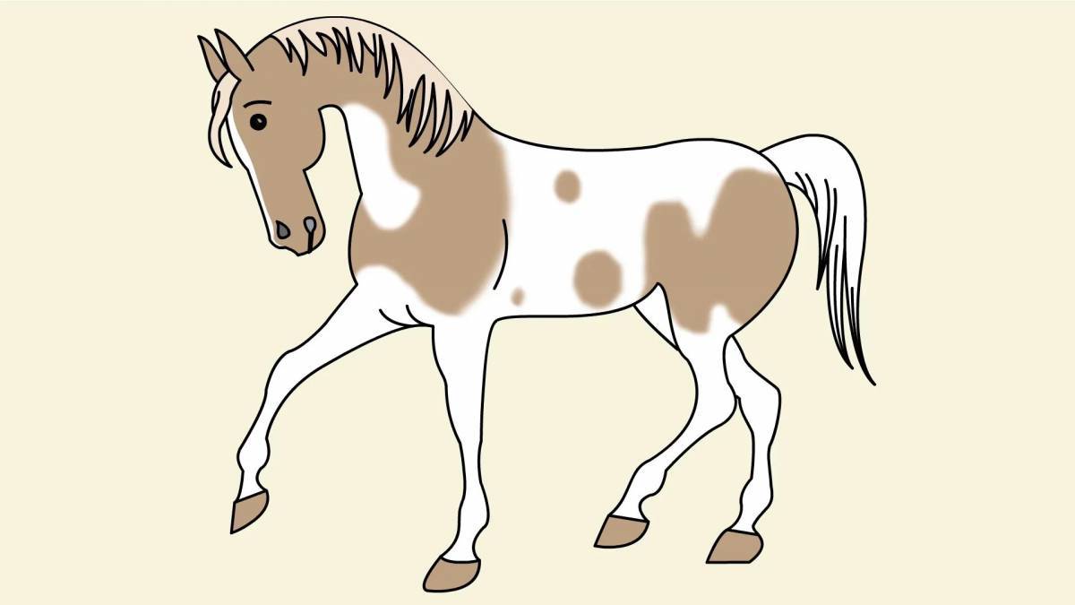 Лошадь рисунок #13