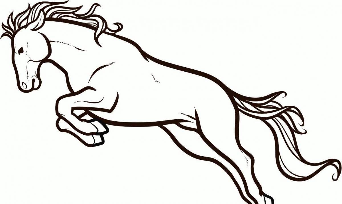 Лошадь рисунок #19