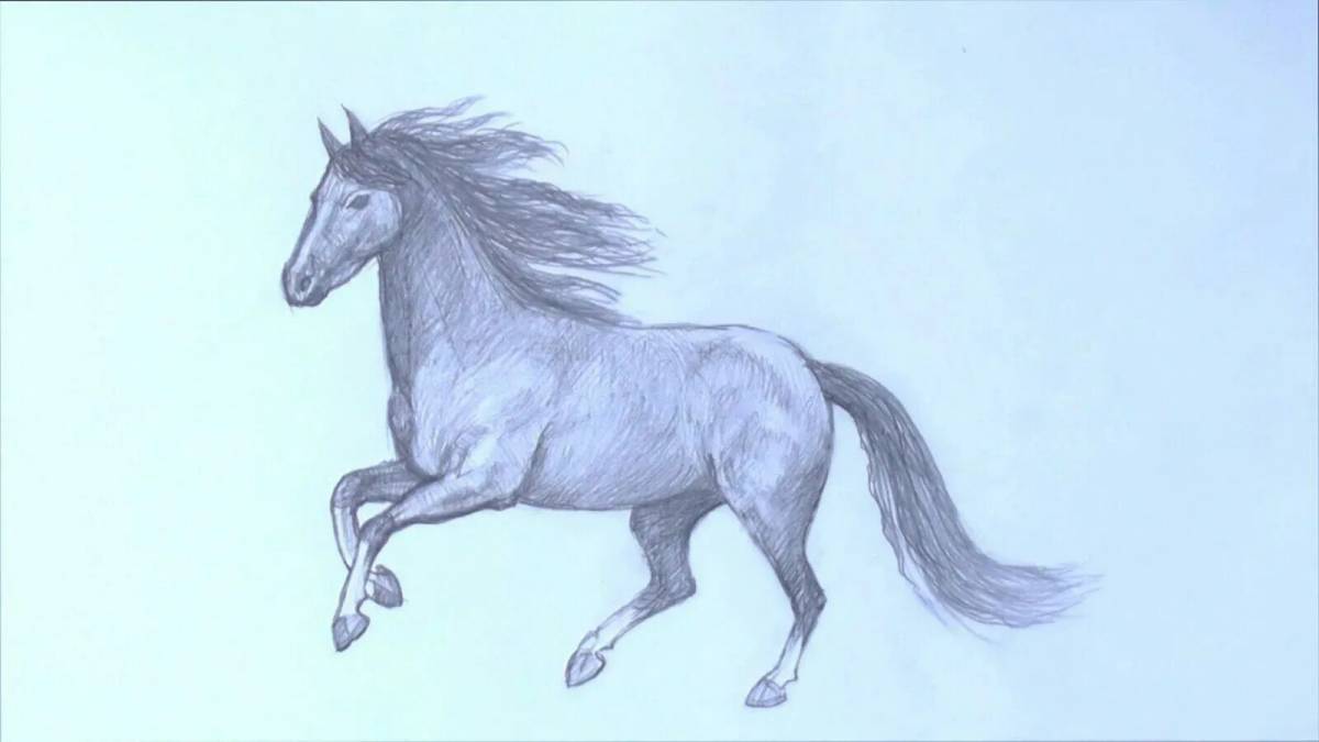Лошадь рисунок #25