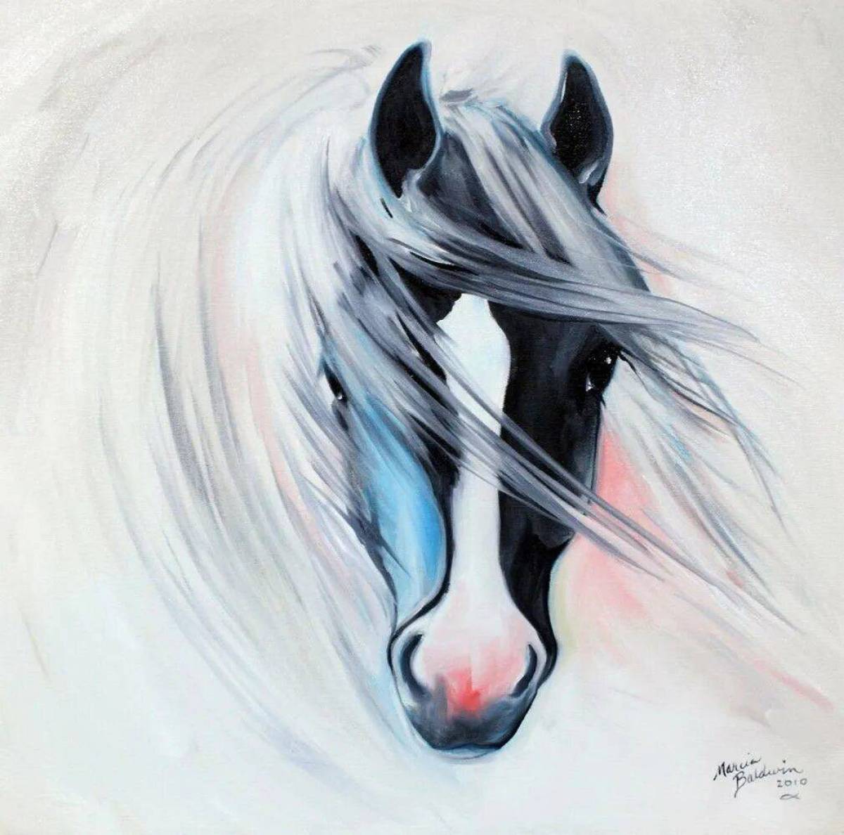 Лошадь рисунок #37