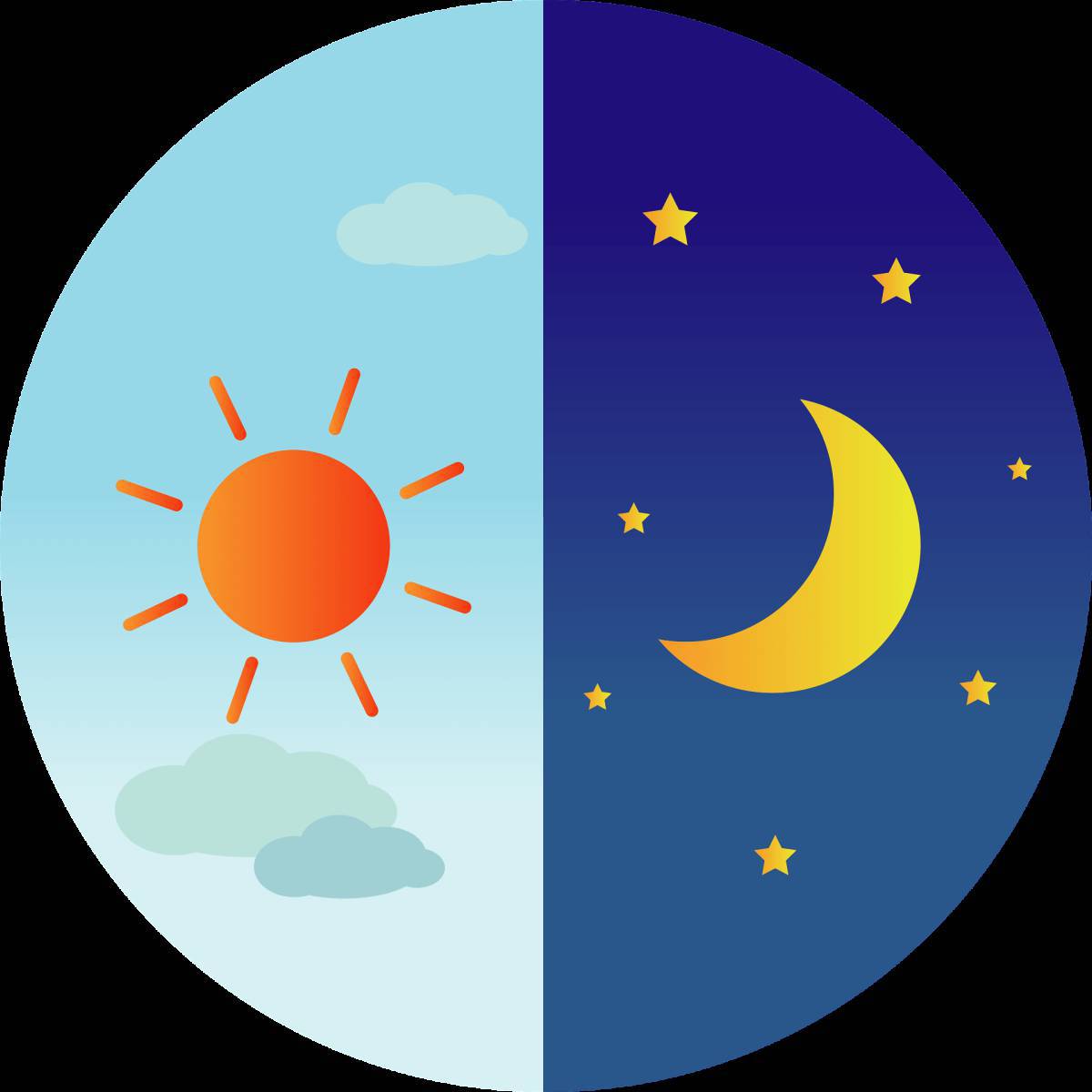 Луна и солнце для детей #37