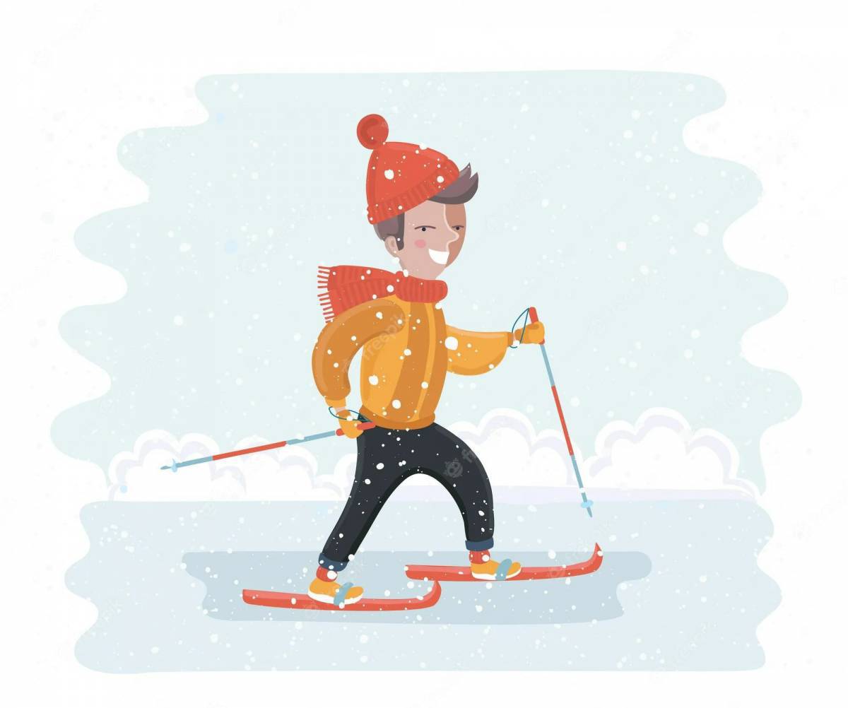 Лыжник для детей 4 5 лет #22