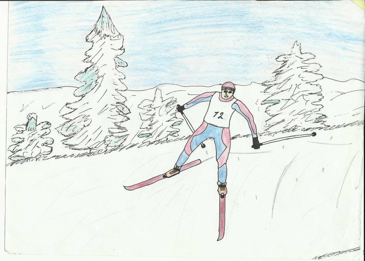 Лыжник для детей 6 7 лет #31