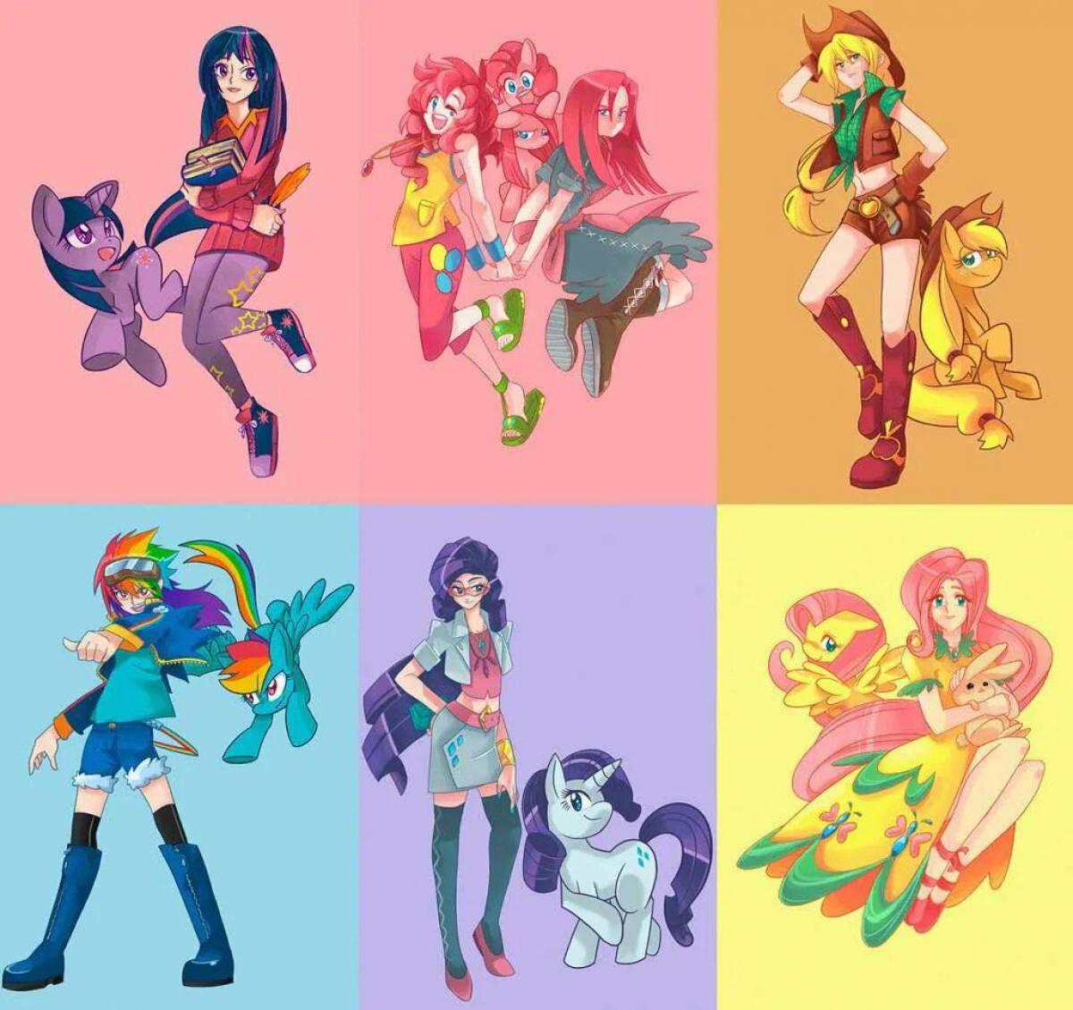 Картинки my little pony люди