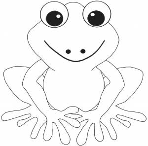 Раскраска лягушка для детей 4 5 лет #4 #376274