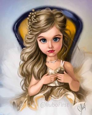 Раскраска маленькая принцесса #14 #380021