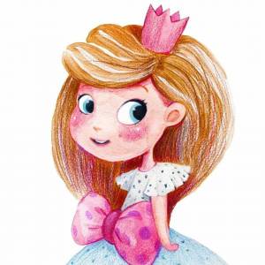 Раскраска маленькая принцесса #23 #380030
