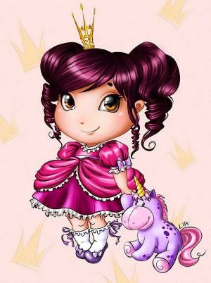 Раскраска маленькая принцесса #33 #380040