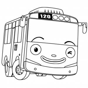 Раскраска маленький автобус тайо #2 #380511