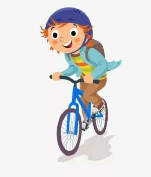Раскраска мальчик на велосипеде #16 #381428