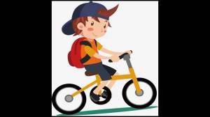 Раскраска мальчик на велосипеде #23 #381435