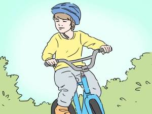 Раскраска мальчик на велосипеде #33 #381445