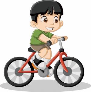 Раскраска мальчик на велосипеде #36 #381448