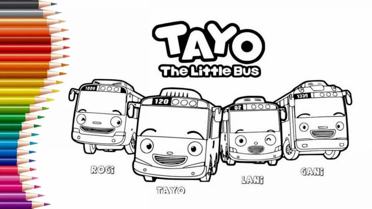 Маленький автобус тайо #7