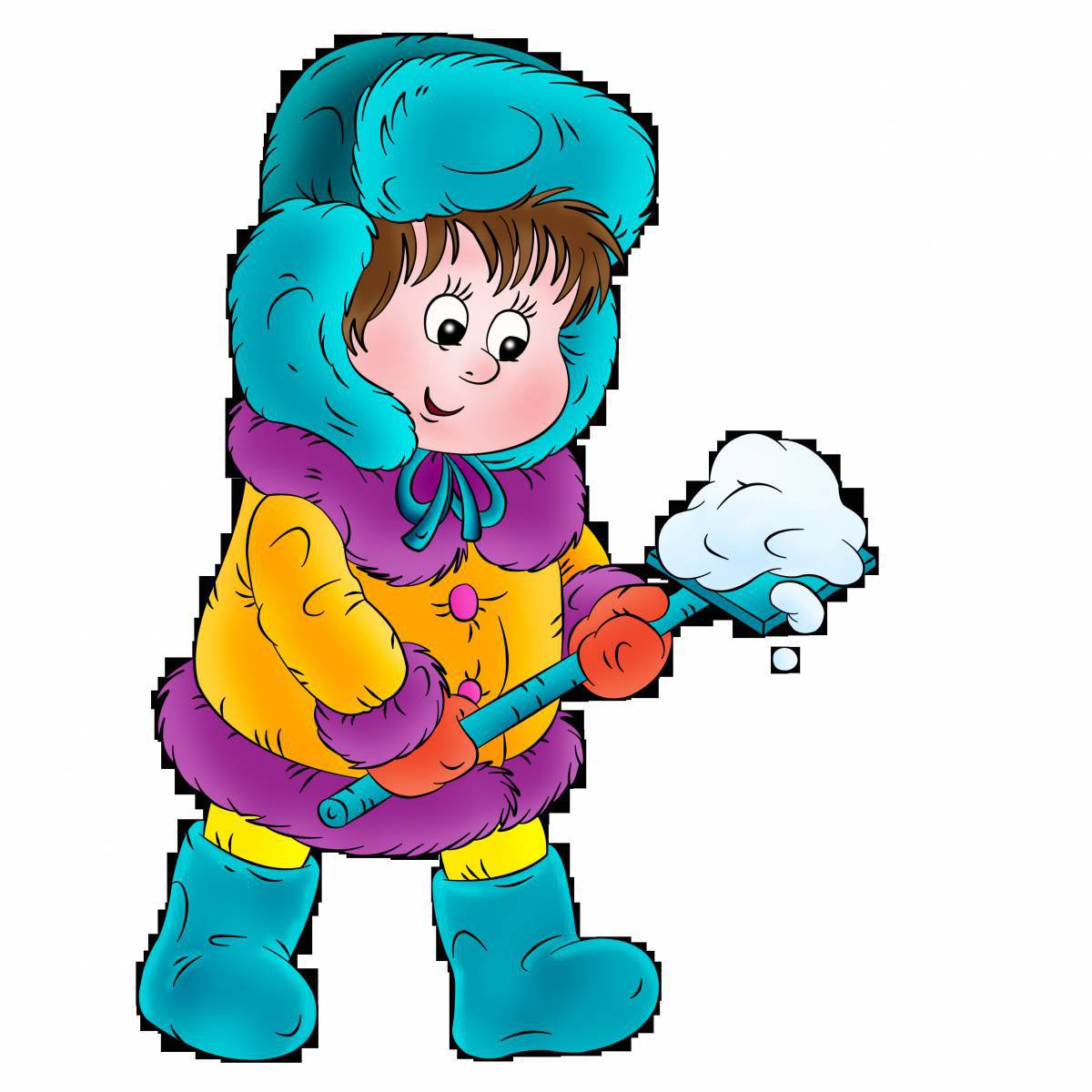 Мальчик в зимней одежде #36