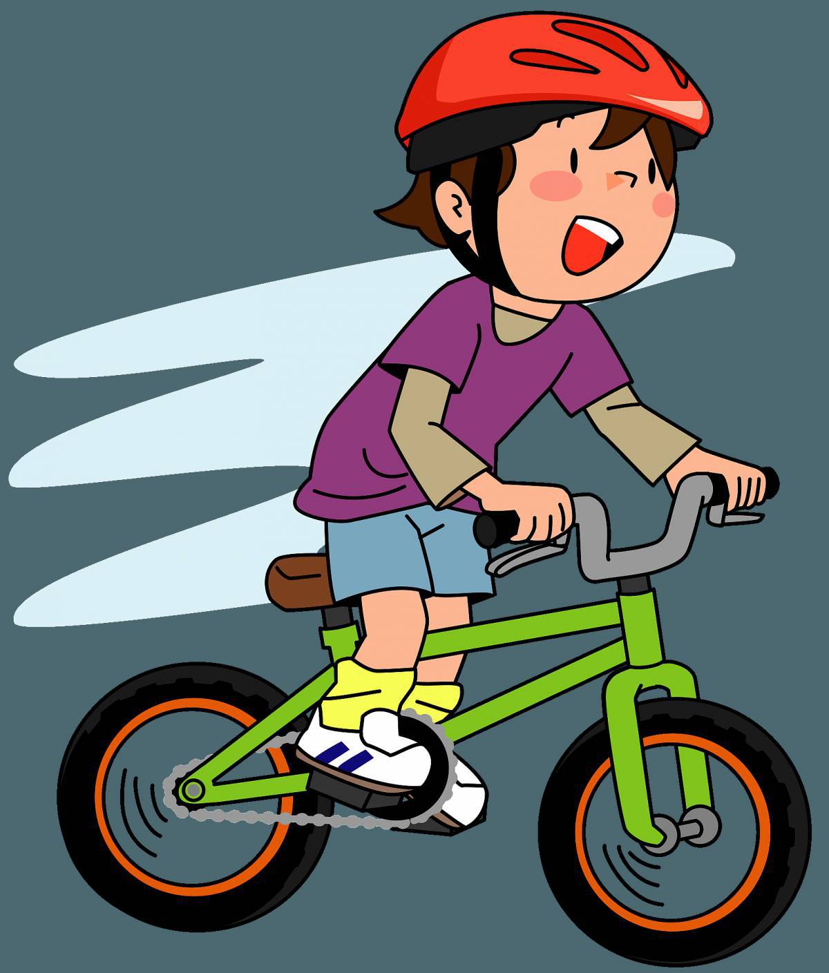 Мальчик на велосипеде #29