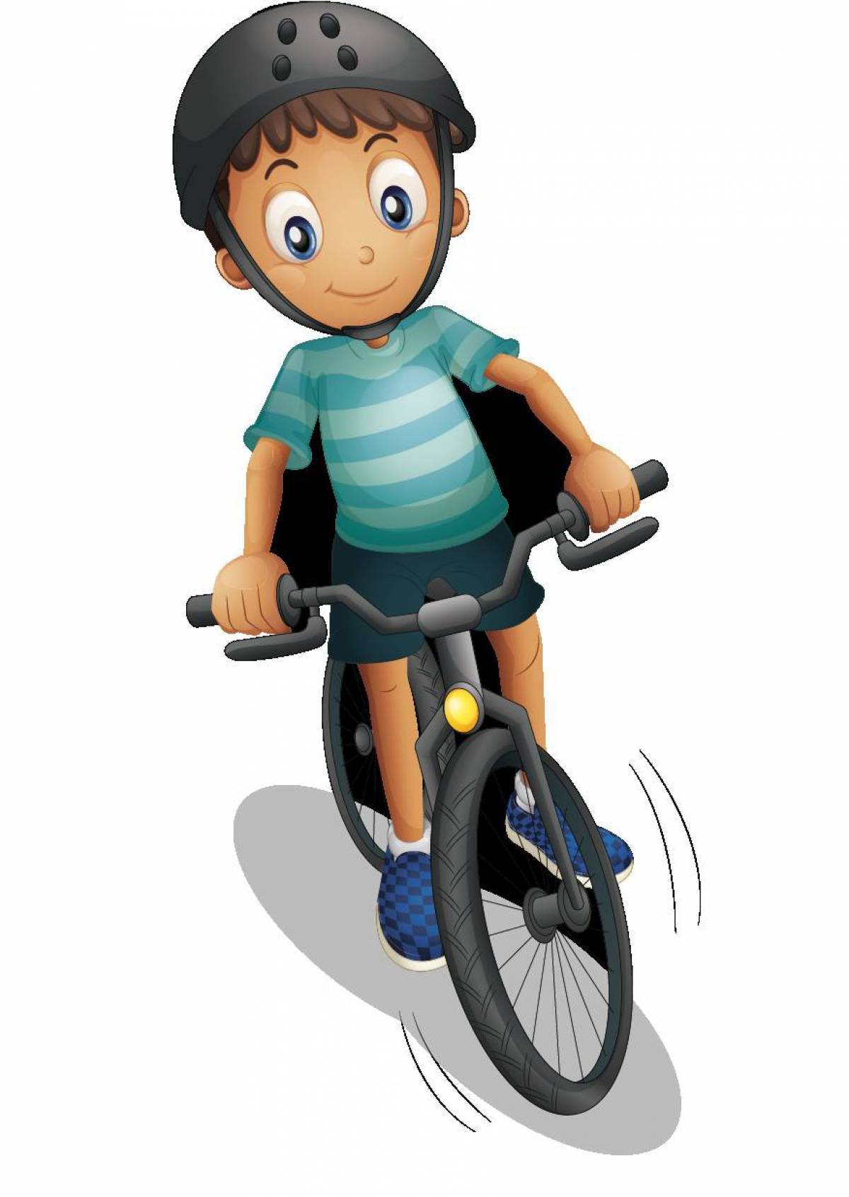 Мальчик на велосипеде #31