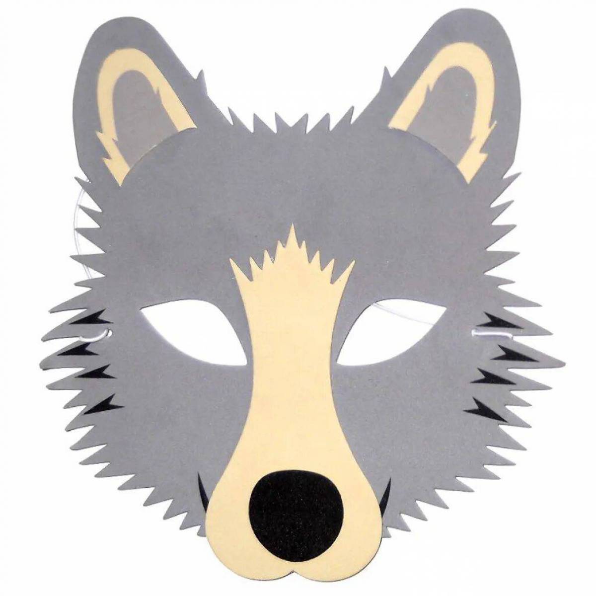 Маска волка из бумаги. Маска волк. Маска «серый волк». Бумажная маска волка.