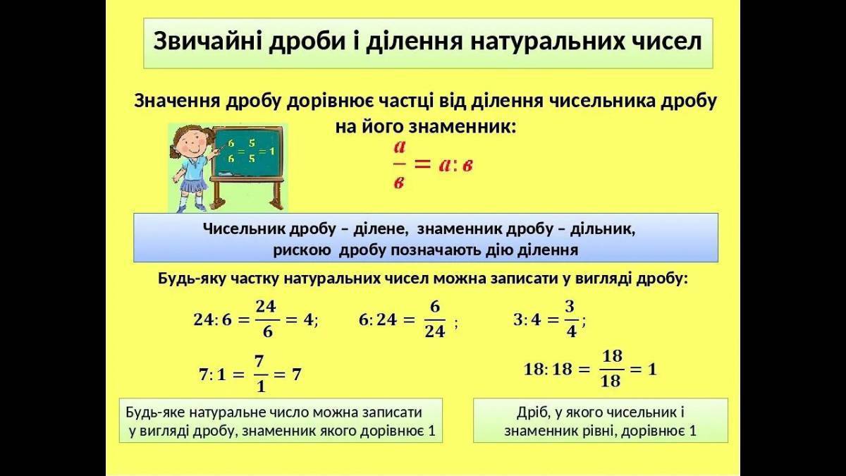 как делить дроби