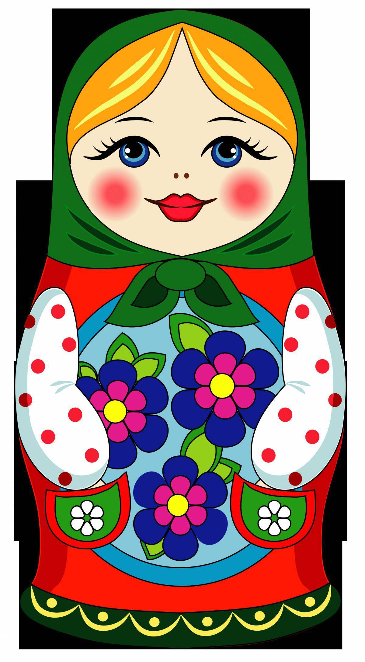 Открытки с матрешками