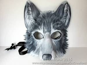 Раскраска маска волка #20 #384450