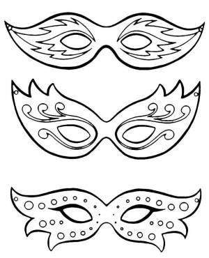Раскраска маска для девочек #32 #384501