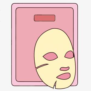 Раскраска маска для лица тканевая #25 #384533