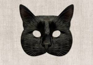 Раскраска маска кота #27 #384650