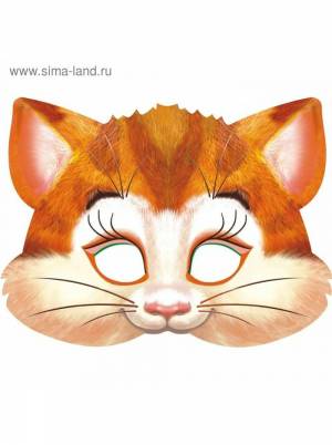 Раскраска маска кота #35 #384658