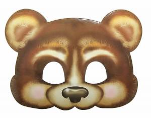 Раскраска маска медведя #6 #384783