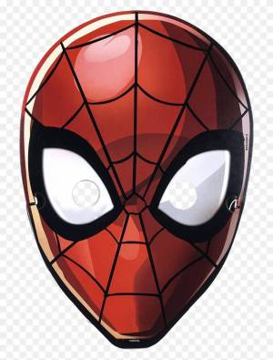 Раскраска маска человека паука #28 #384953