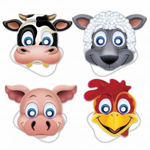 Раскраска маски животных для детей на голову для #19 #385128
