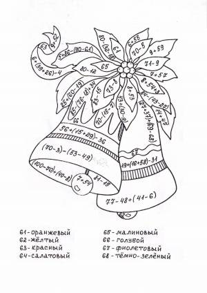 Раскраска математические 2 класс новогодние #17 #386390