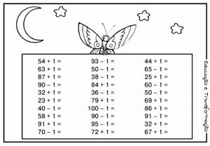 Раскраска математические в пределах 100 сложение и вычитание #2 #386709