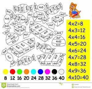 Раскраска математические для детей 7 8 лет #32 #386963