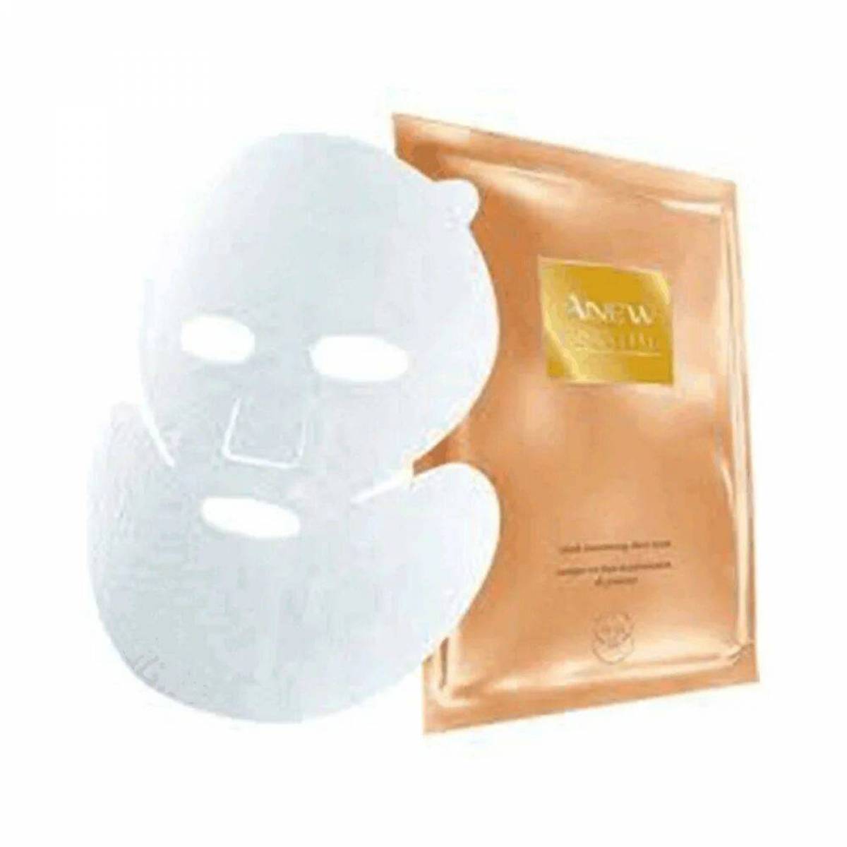 Какие лучшие тканевые маски для лица. Маска для лица эйвон. Avon anew маска для лица. Тканевая маска эйвон. Маски Care Avon 75 мл.