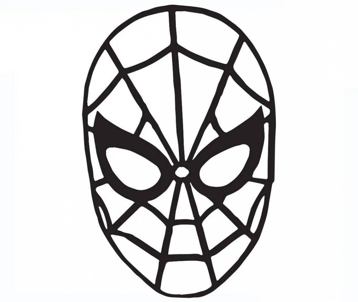 Маска скопировать. Маска человек-паук. Маска человека паука раскраска. Раскраски маски для мальчиков. Человек паук маска разукрасить.