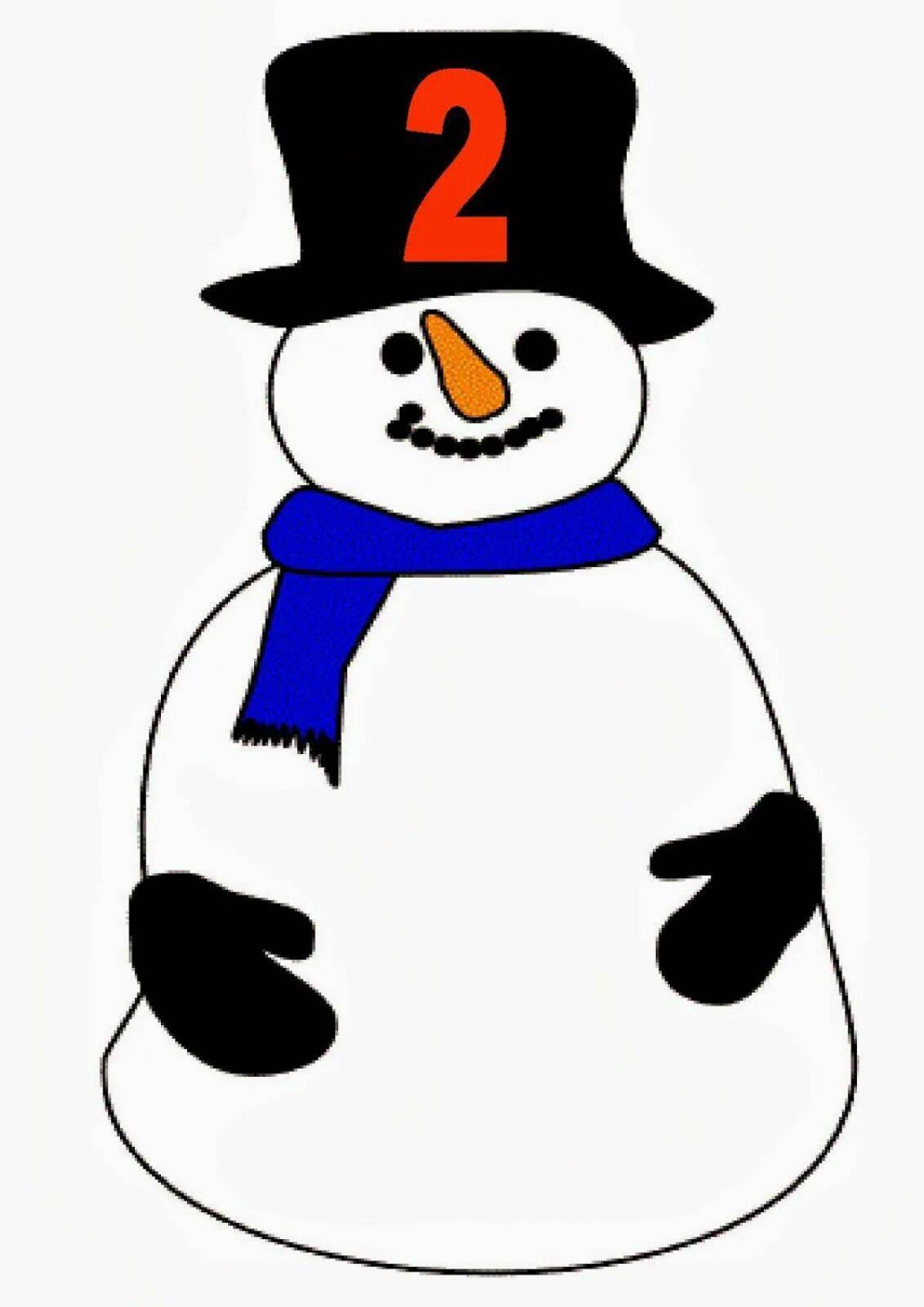 Математическая снеговик #2
