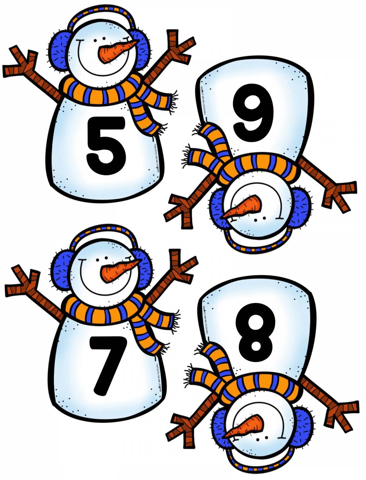 Математическая снеговик #11