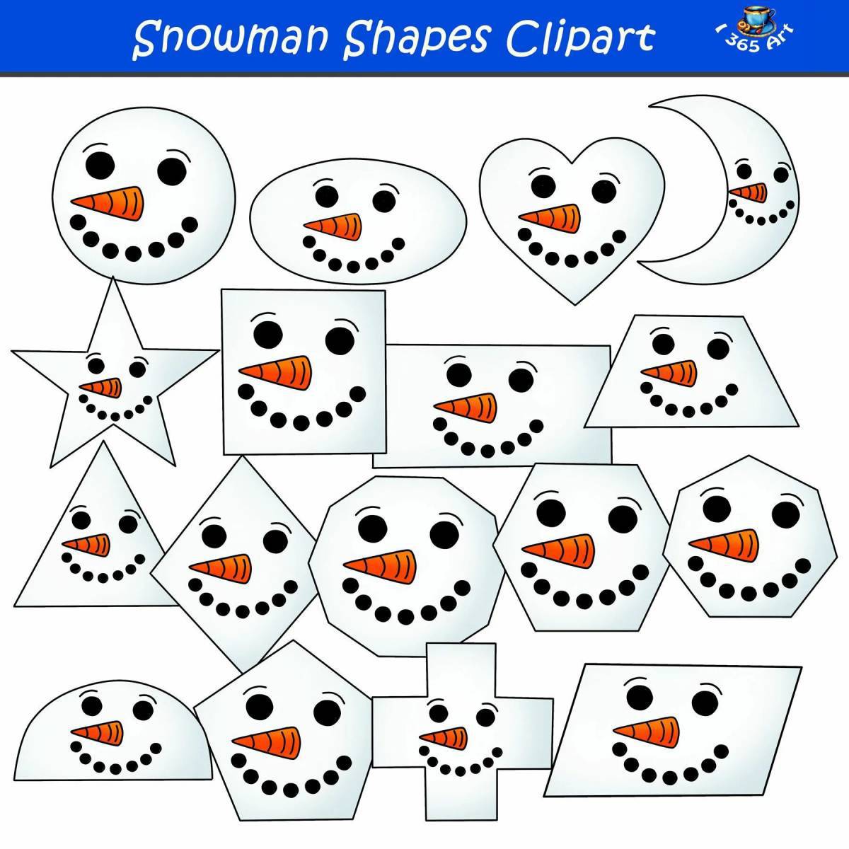 Математическая снеговик #23