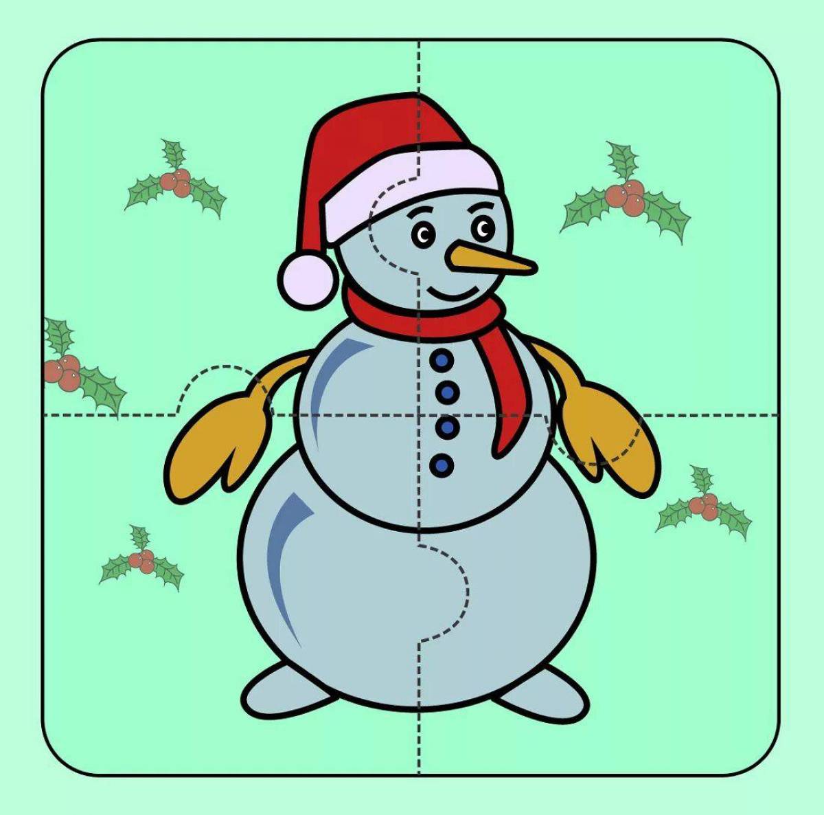 Математическая снеговик #28