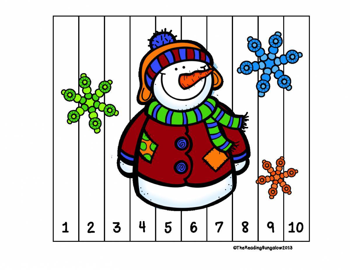 Математическая снеговик #36