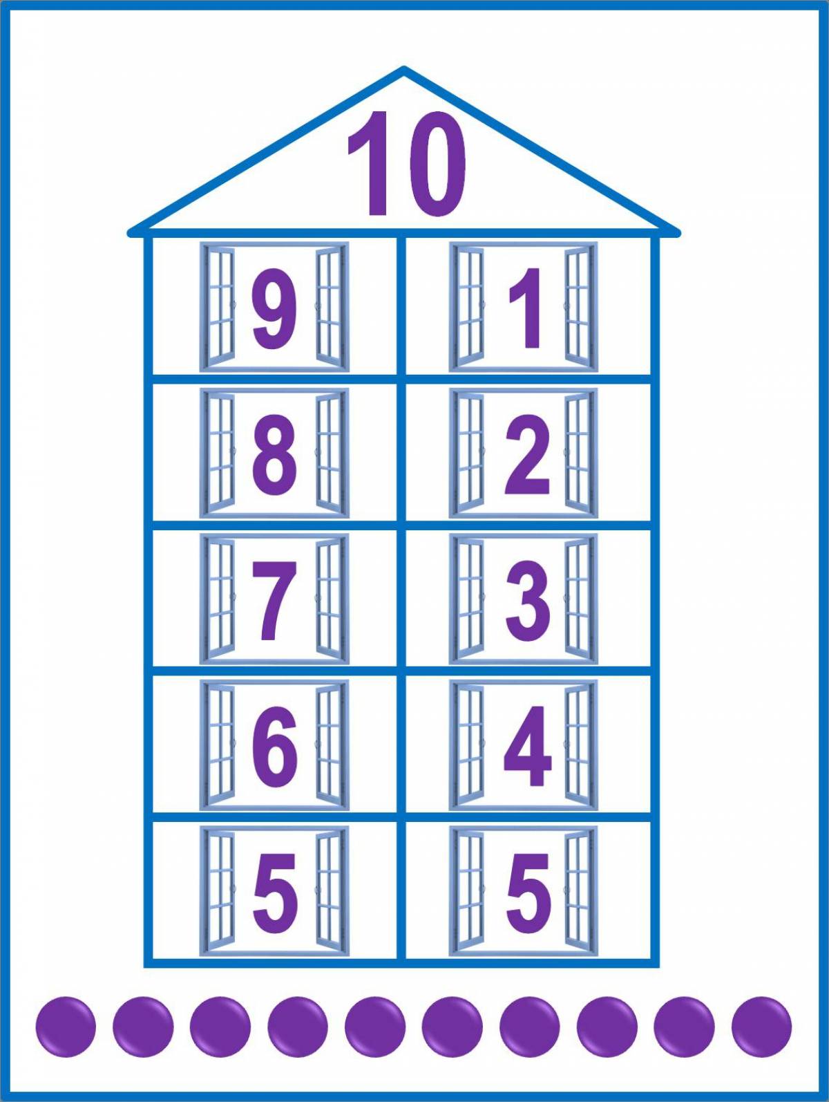 Математические состав числа от 1 до 10 #15