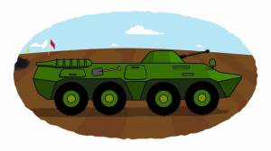 Раскраска машина военная для детей #30 #388152