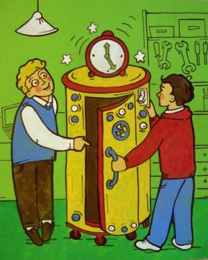 Раскраска машина времени для детей #1 #388185