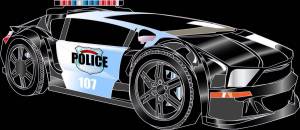 Раскраска машина полицейская гоночная #32 #389048