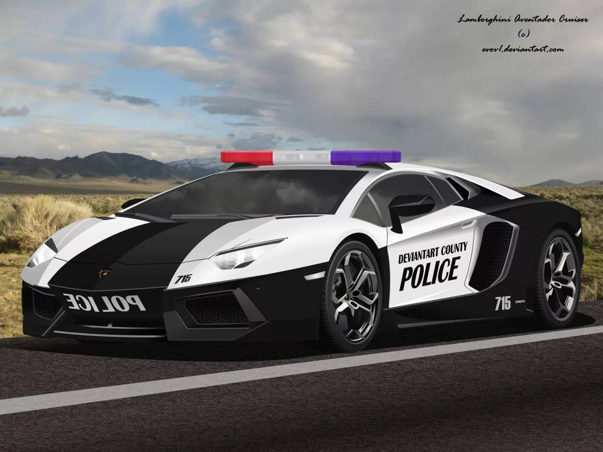 Машина полицейская гоночная #21