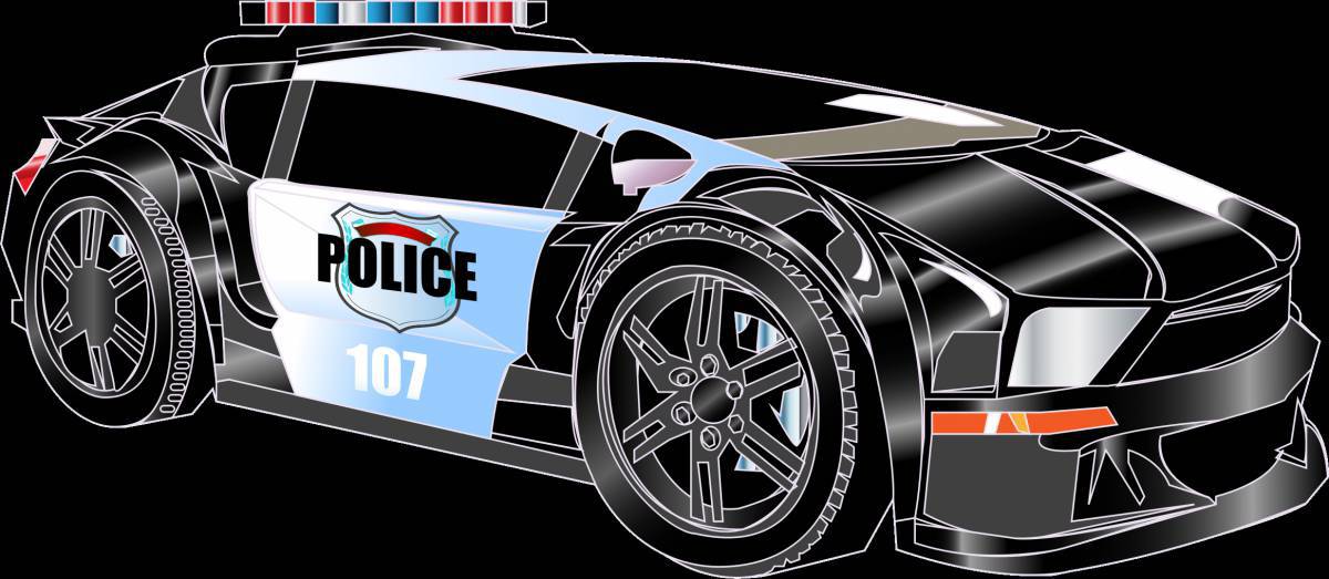Машина полицейская гоночная #32